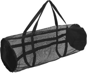 Large Mesh Sports Duffel Bag Durable Gym Gear Bag for Scuba Dive Equipment Yoga and Fitness Training Reusable Design