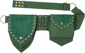Larswon Renaissance Bag Leg Pouch for Women Renaissance Belt Festival Hip Thigh Pack