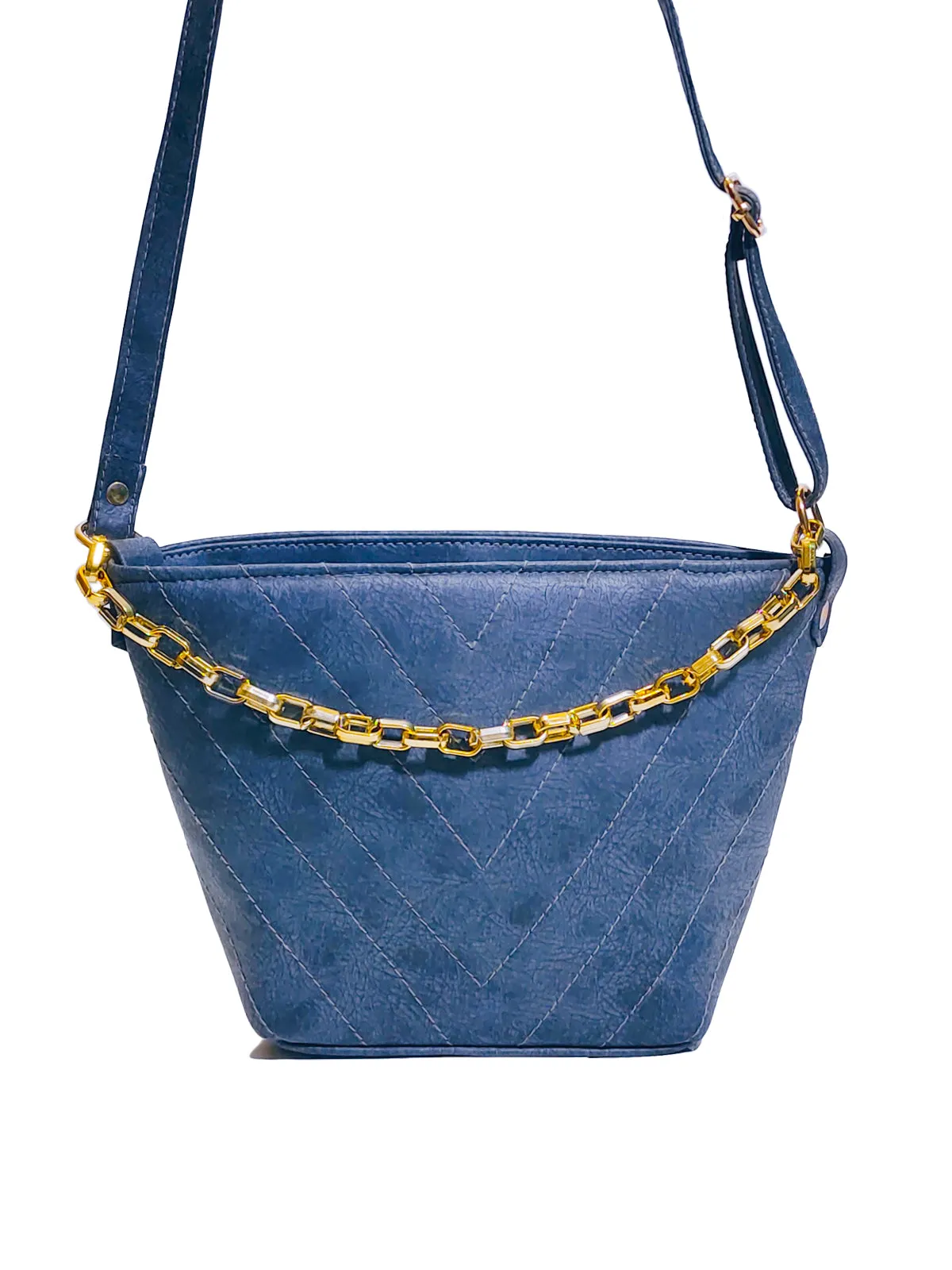 Leather Bucket Bag for Women