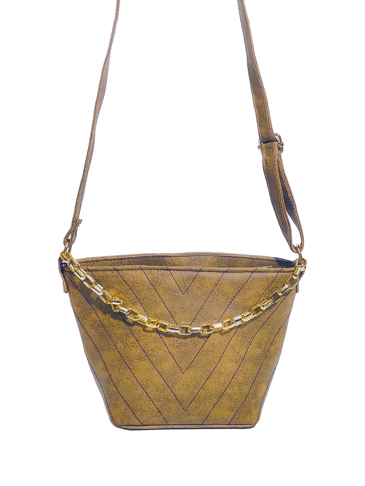 Leather Bucket Bag for Women