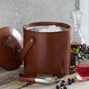 Leather Ice Bucket - For Entertaining