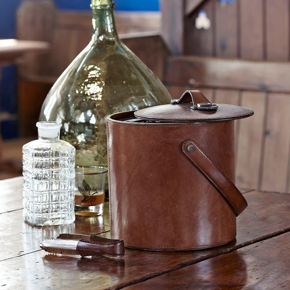 Leather Ice Bucket - For Entertaining