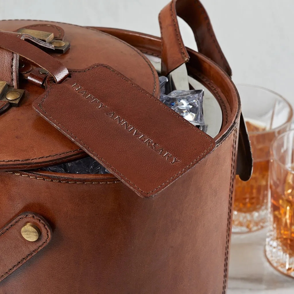 Leather Ice Bucket - For Entertaining