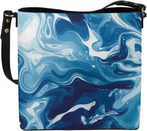 Leather Shoulder Bag Extra Large Bucket Handbags for Women Travel Party with Pockets Tote Purse Bags