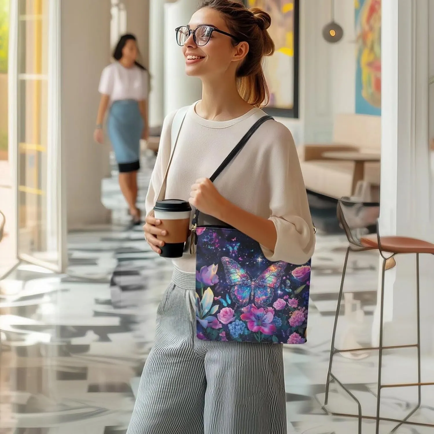 Leather Shoulder Bag Extra Large Bucket Handbags for Women Travel Party with Pockets Tote Purse Bags
