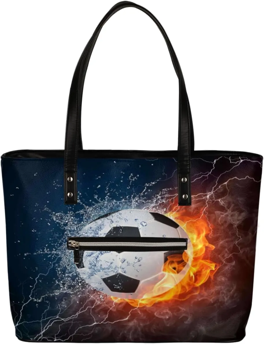 Leather Tote Bag for Women Fashion Shoulder Bag Purses and Handbags Large Capacity Satchel Bags for Work Travel