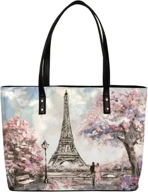 Leather Tote Bag for Women Fashion Shoulder Bag Purses and Handbags Large Capacity Satchel Bags for Work Travel