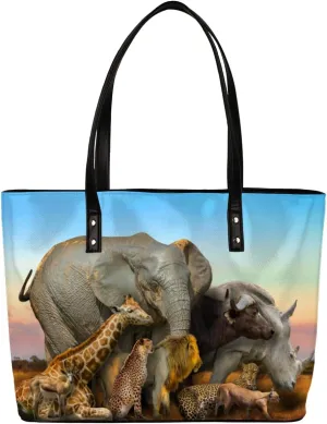 Leather Tote Bag for Women Fashion Shoulder Bag Purses and Handbags Large Capacity Satchel Bags for Work Travel