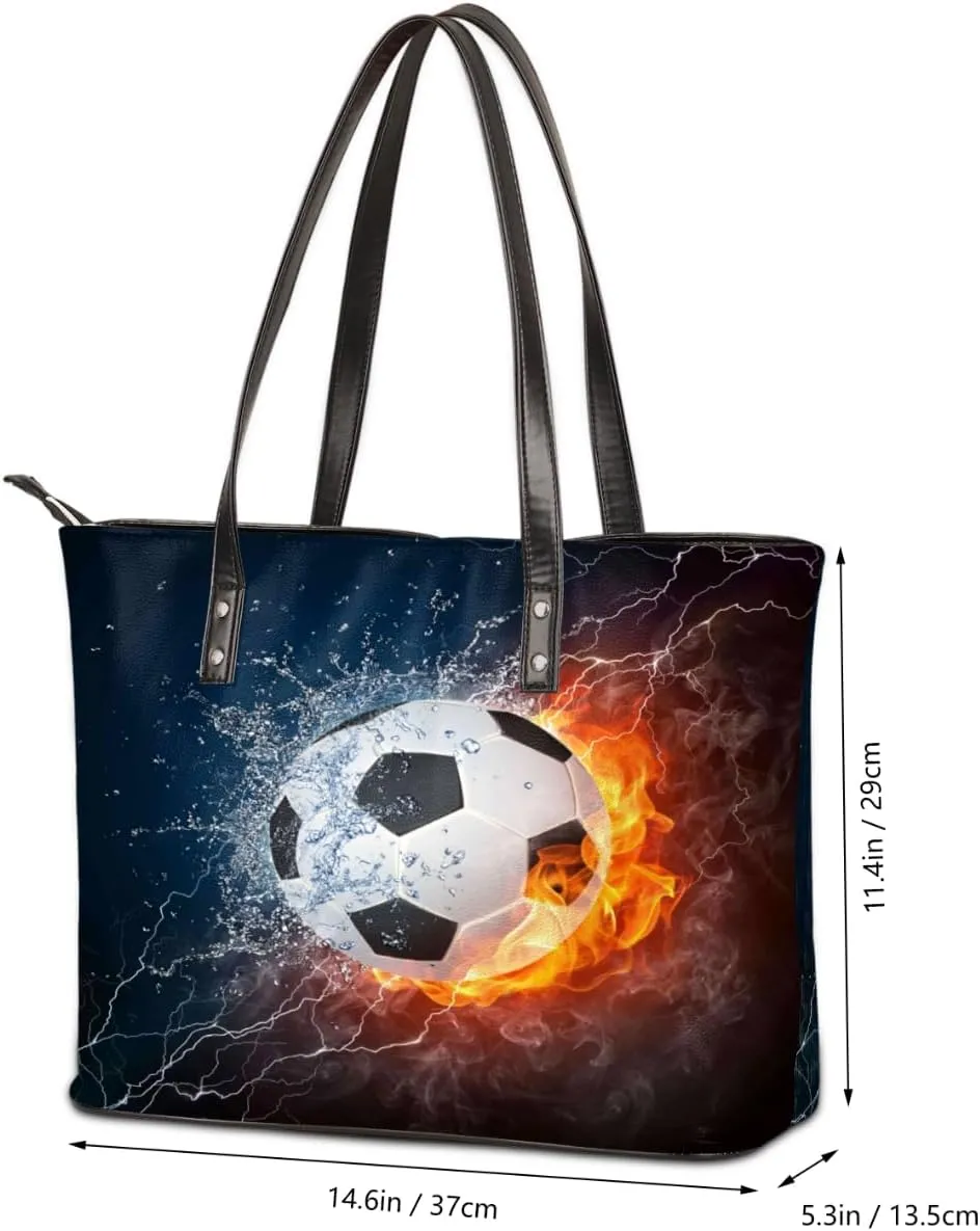 Leather Tote Bag for Women Fashion Shoulder Bag Purses and Handbags Large Capacity Satchel Bags for Work Travel