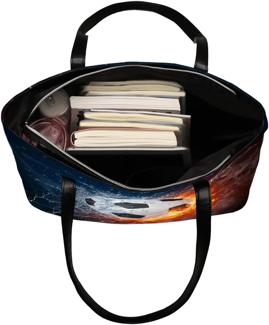 Leather Tote Bag for Women Fashion Shoulder Bag Purses and Handbags Large Capacity Satchel Bags for Work Travel
