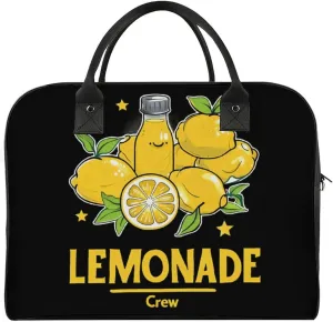 Lemonade Crew Lemon Lover Travel Duffel Bag Weekender Overnight Shoulder Bags Luggage Carrying Tote for Men Women