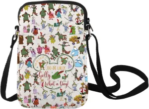 LEVLO Funny Fox Crossbody Bag Cartoon Movie Fans Gift Oo-De-Lally Oo-De-Lally Golly What A Day Fox Merchandise