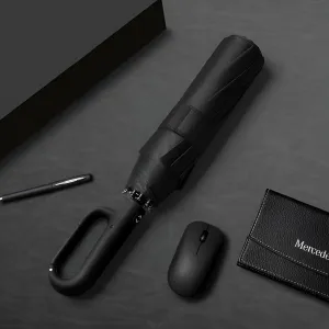 lilaBelle]【Auto Open Close Umbrella Large Windproof Compact Travel Umbrella for Men & Women, UPF 50  Sun Rain Protection, Durable Fiber Frame with Rubber Handle, Custom Branding for Outdoor Events
