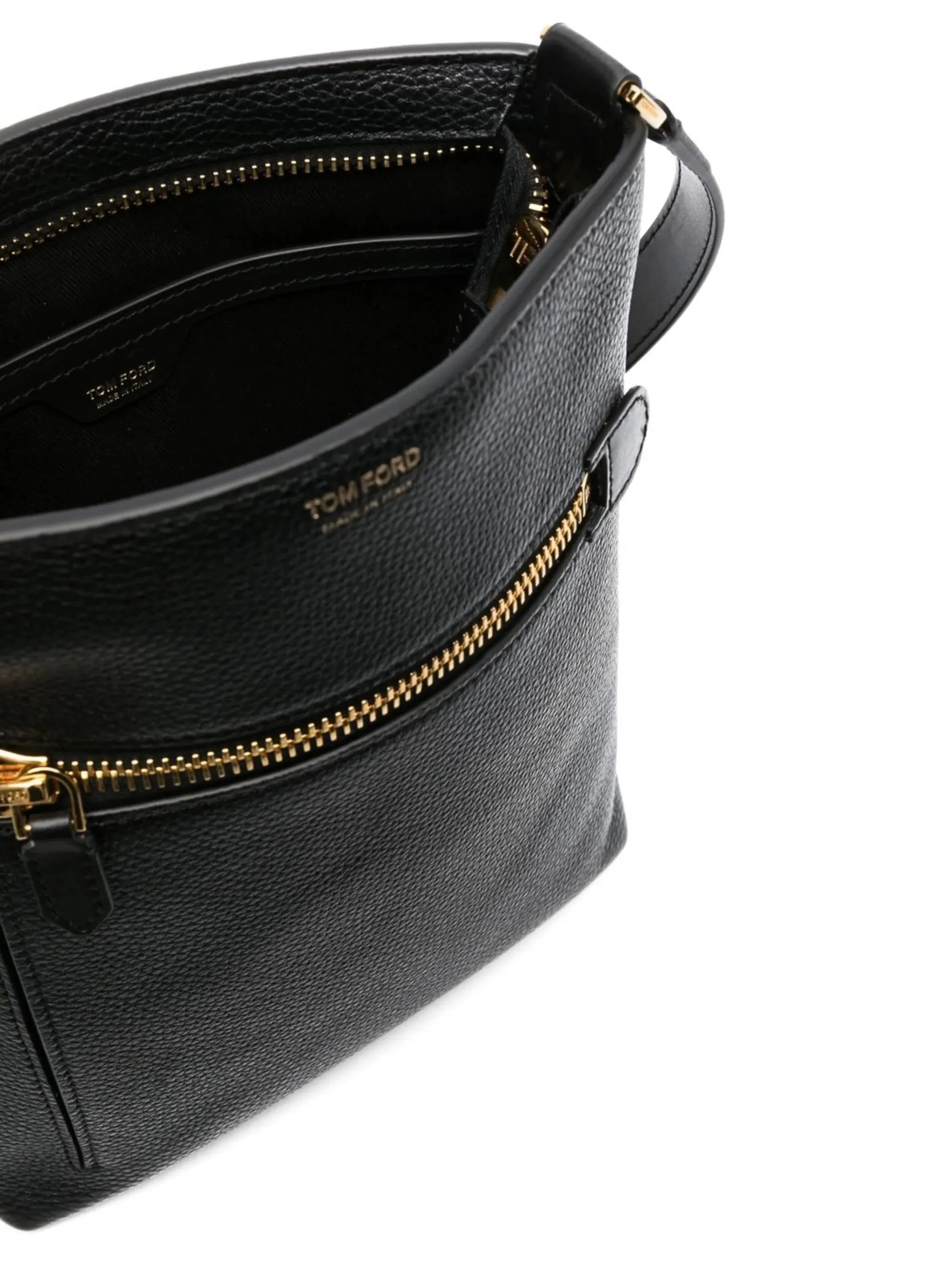 Limited-stock deal grained-texture bag messenger Best-reviewed logo