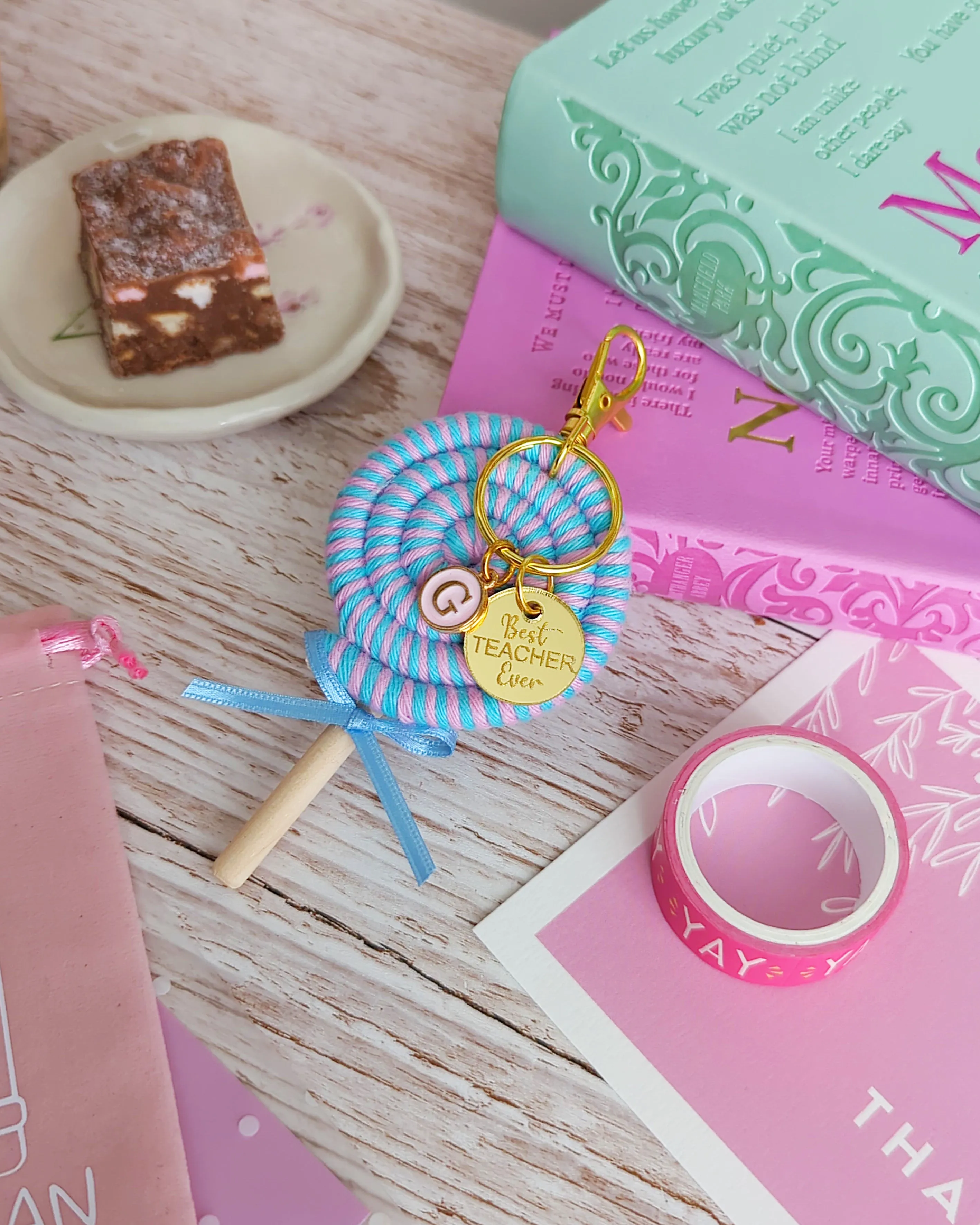Lollipop keyrings - Teacher gift - Teacher/SNA/Lollipop Lady