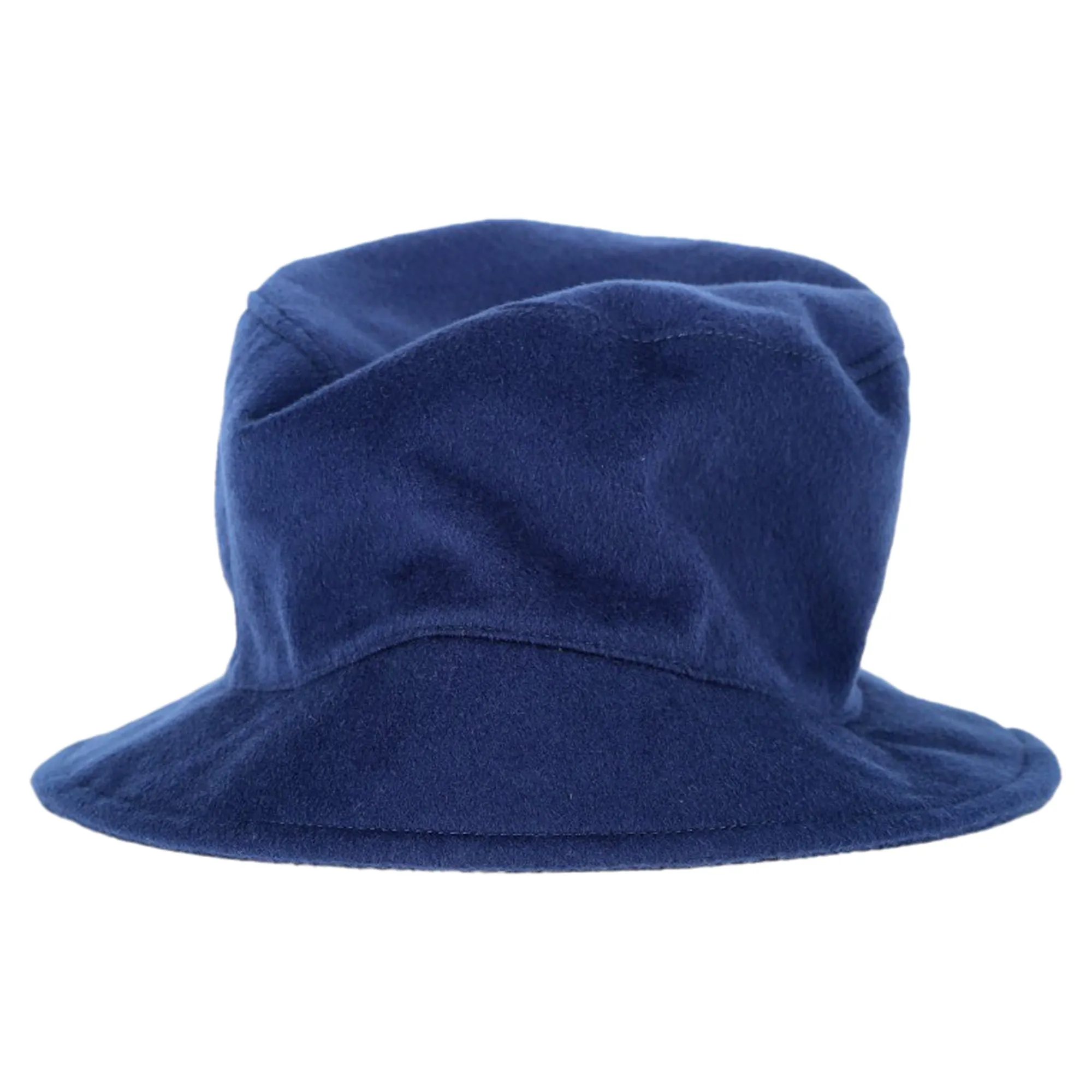 Loro Piana suede-trimmed cashmere bucket hat