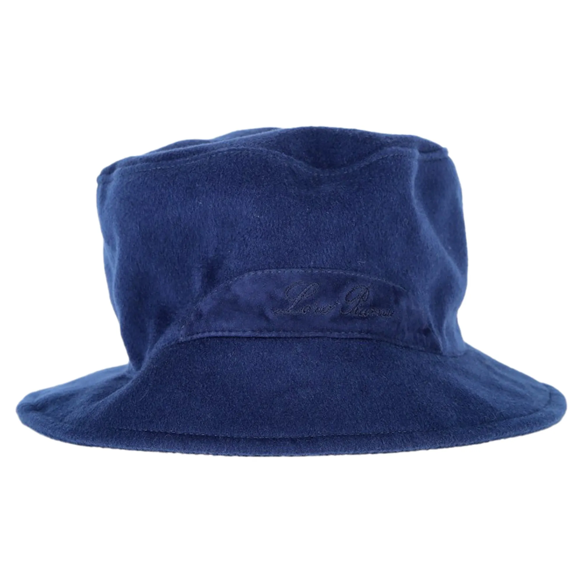 Loro Piana suede-trimmed cashmere bucket hat