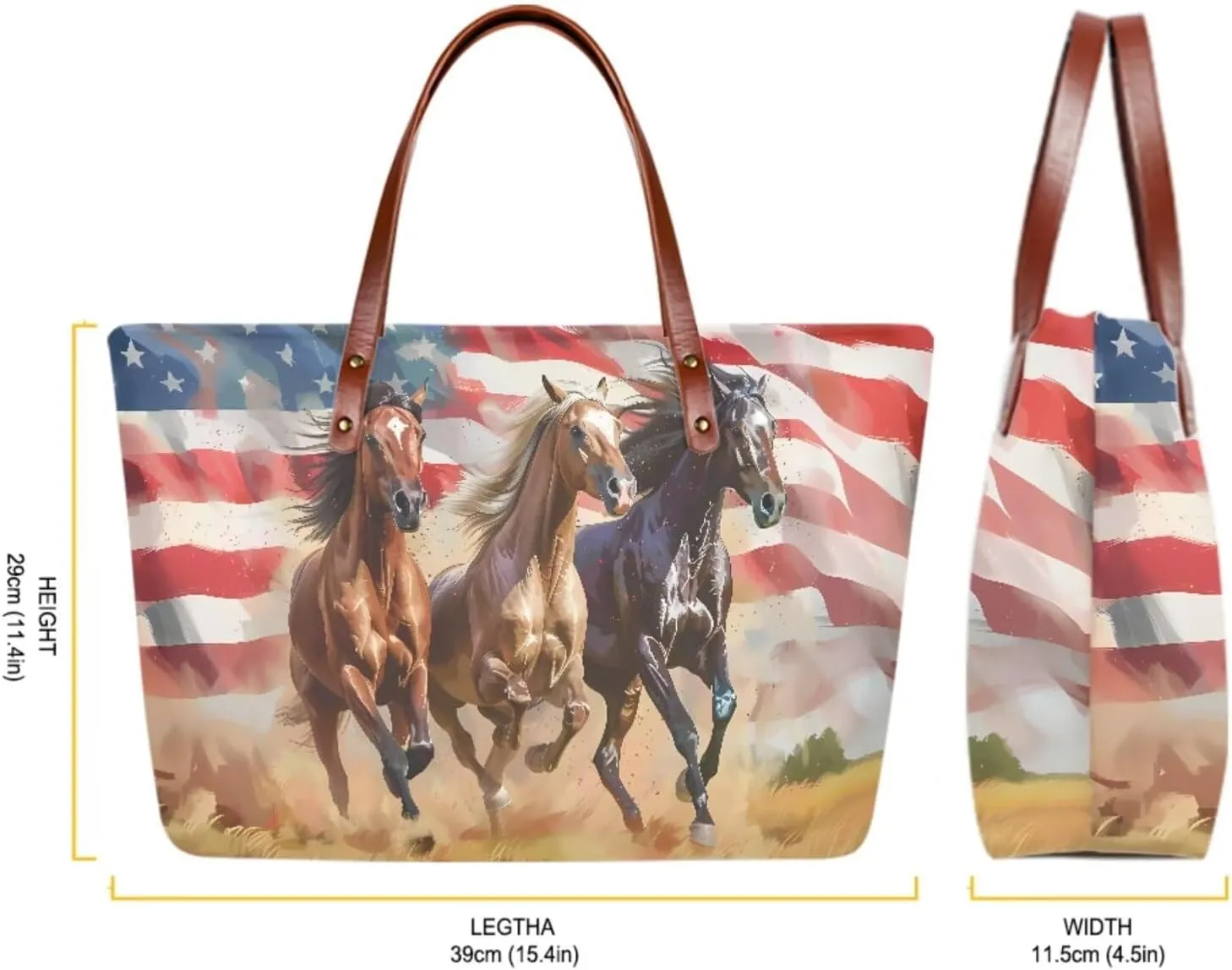 Lotusorchid 2 Pcs Large Tote Handbag with PU Wallet, Women Hand bags Purses, Top Handle Bag Satchel Shoulder Bag