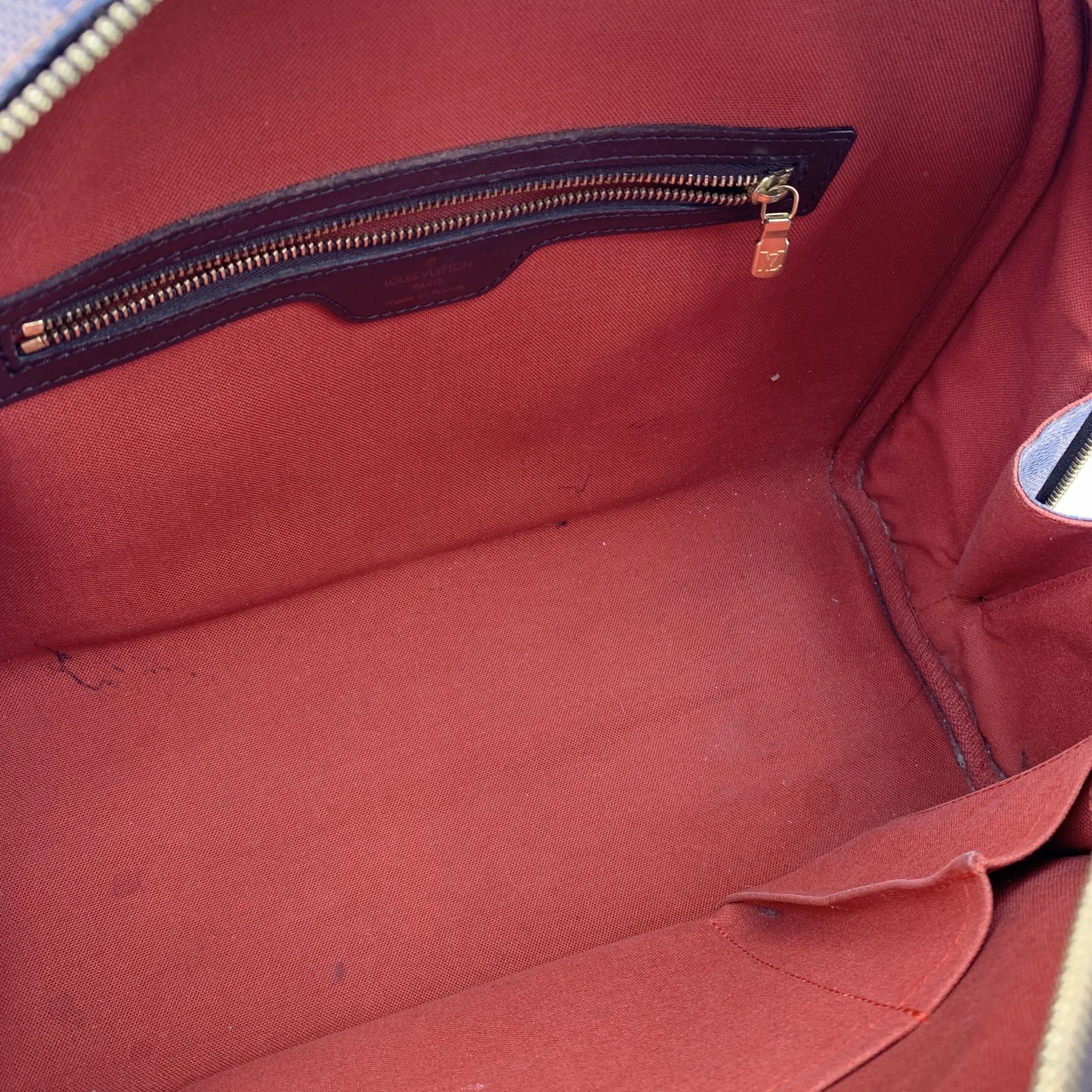 LOUIS VUITTON Damier Ebene Canvas Nolita Satchel Bag Handbag