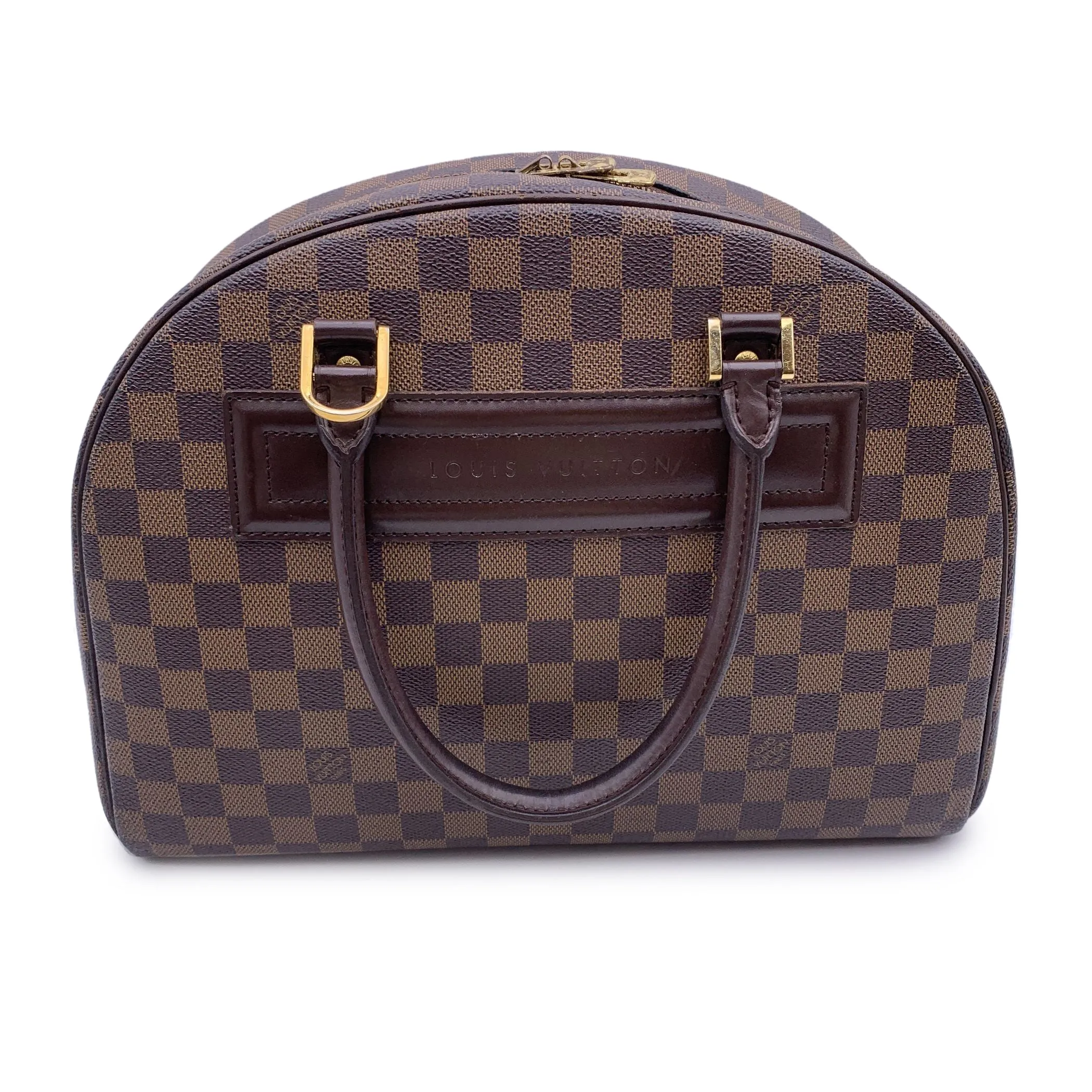 LOUIS VUITTON Damier Ebene Canvas Nolita Satchel Bag Handbag