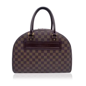 LOUIS VUITTON Damier Ebene Canvas Nolita Satchel Bag Handbag
