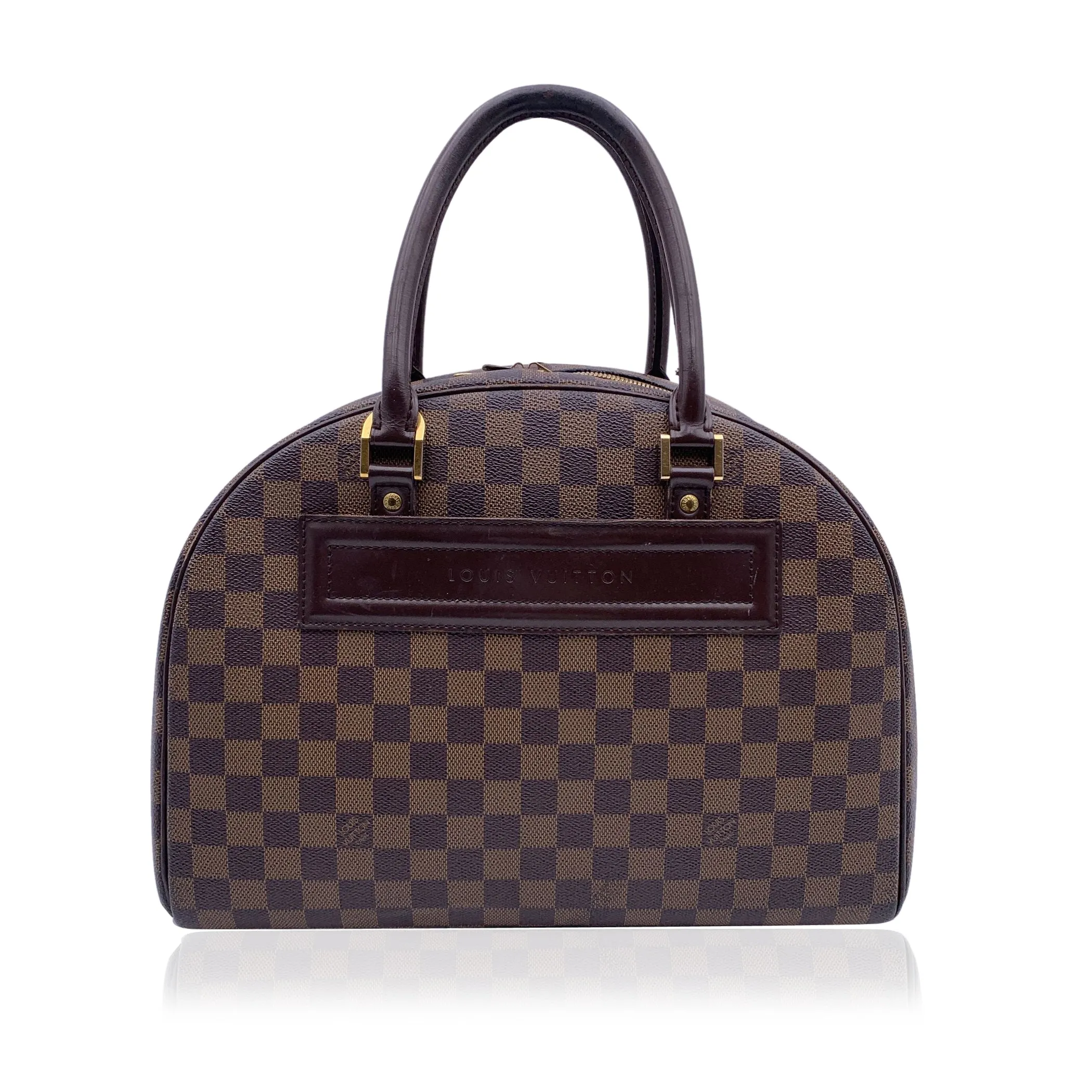 LOUIS VUITTON Damier Ebene Canvas Nolita Satchel Bag Handbag