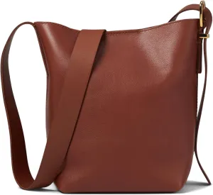 Madewell The Essential Mini Bucket Tote in Leather, Warm Cinnamon