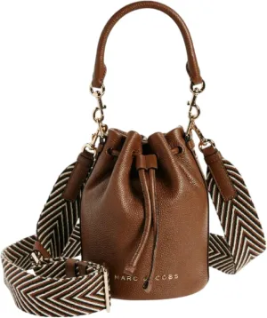 Marc Jacobs Leather Bucket Bag Crossbody (Cognac)
