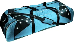 Martin Sports Deluxe Lacrosse Player's Bag Holds Two Sticks Col Blue On Black, 42" L X 13" W X12" H