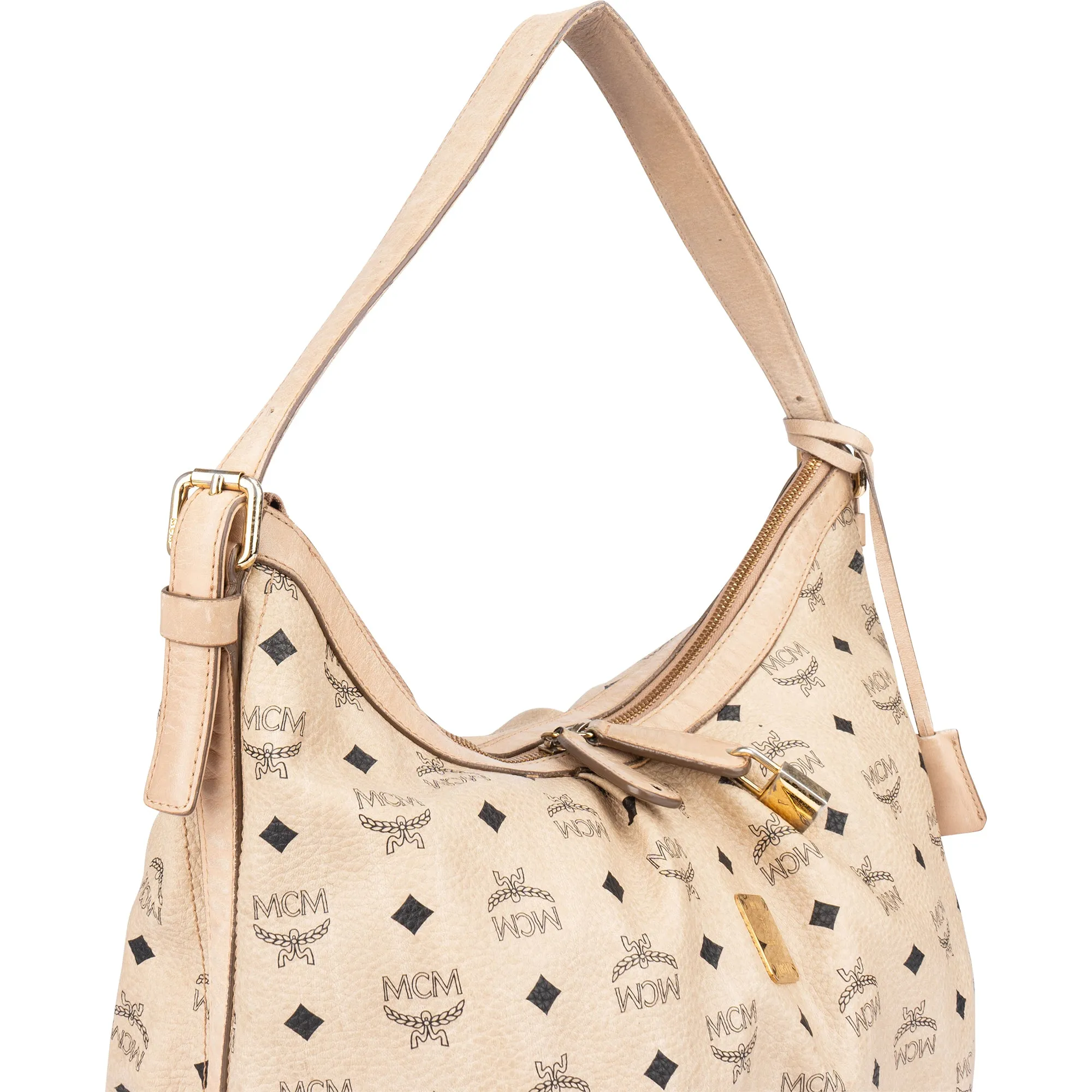 MCM Visetos Monogram Hobo Bag