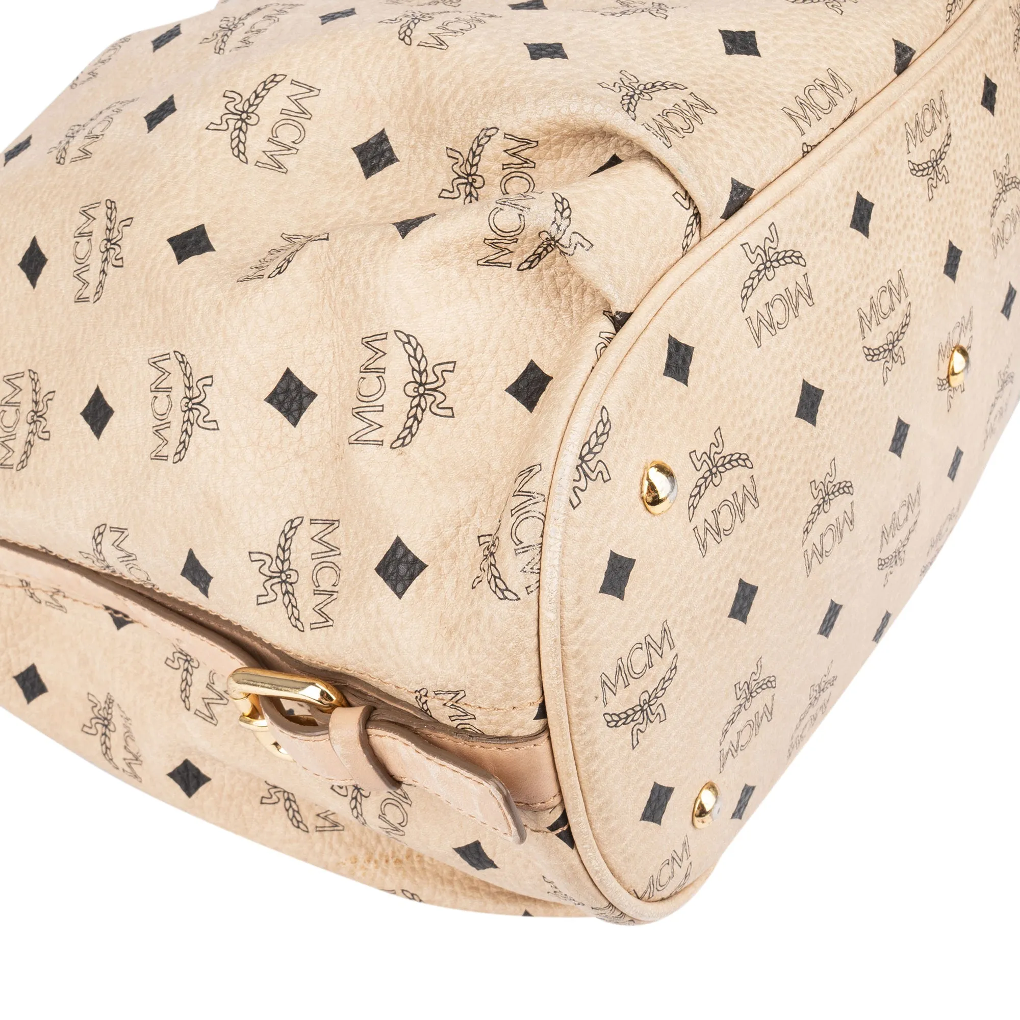 MCM Visetos Monogram Hobo Bag