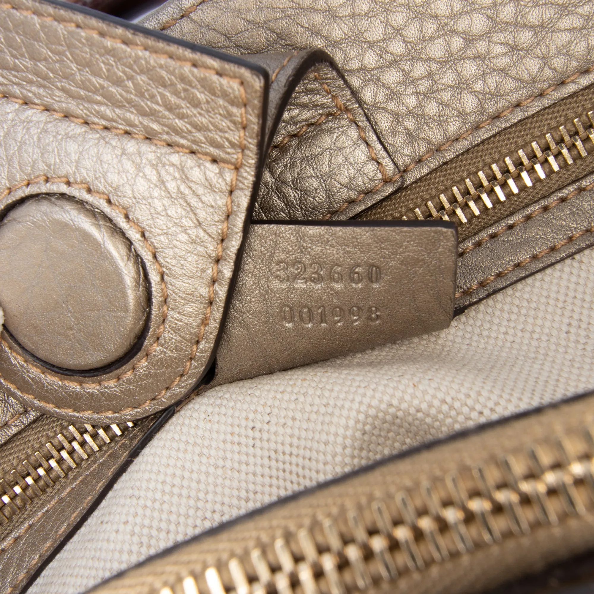 Medium Calfskin Bamboo Shopper Satchel