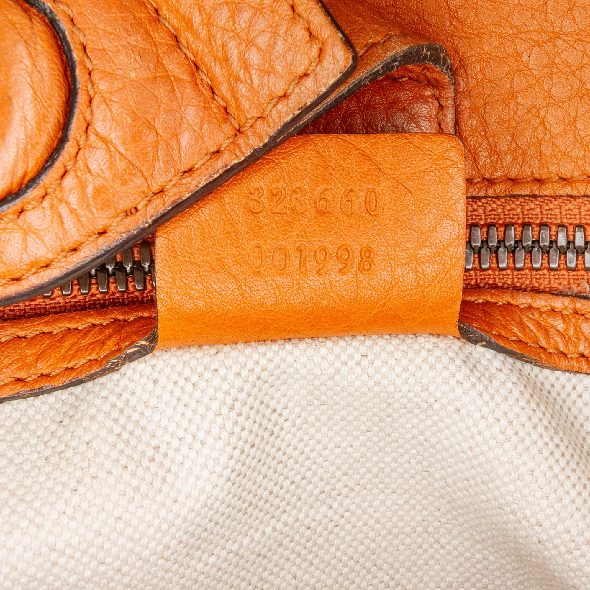 Medium Calfskin Bamboo Shopper Satchel