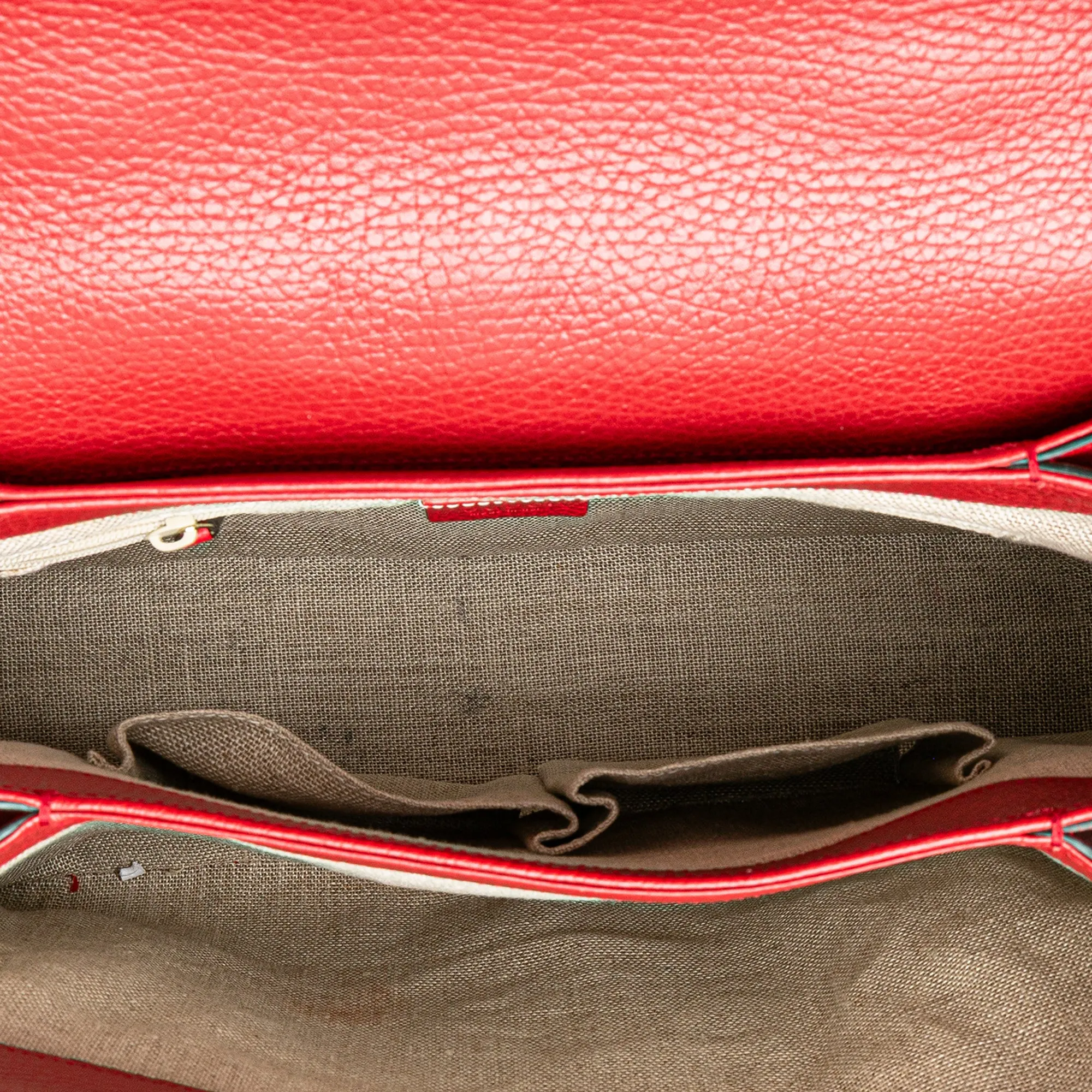Medium Dollar Calf Interlocking G Satchel