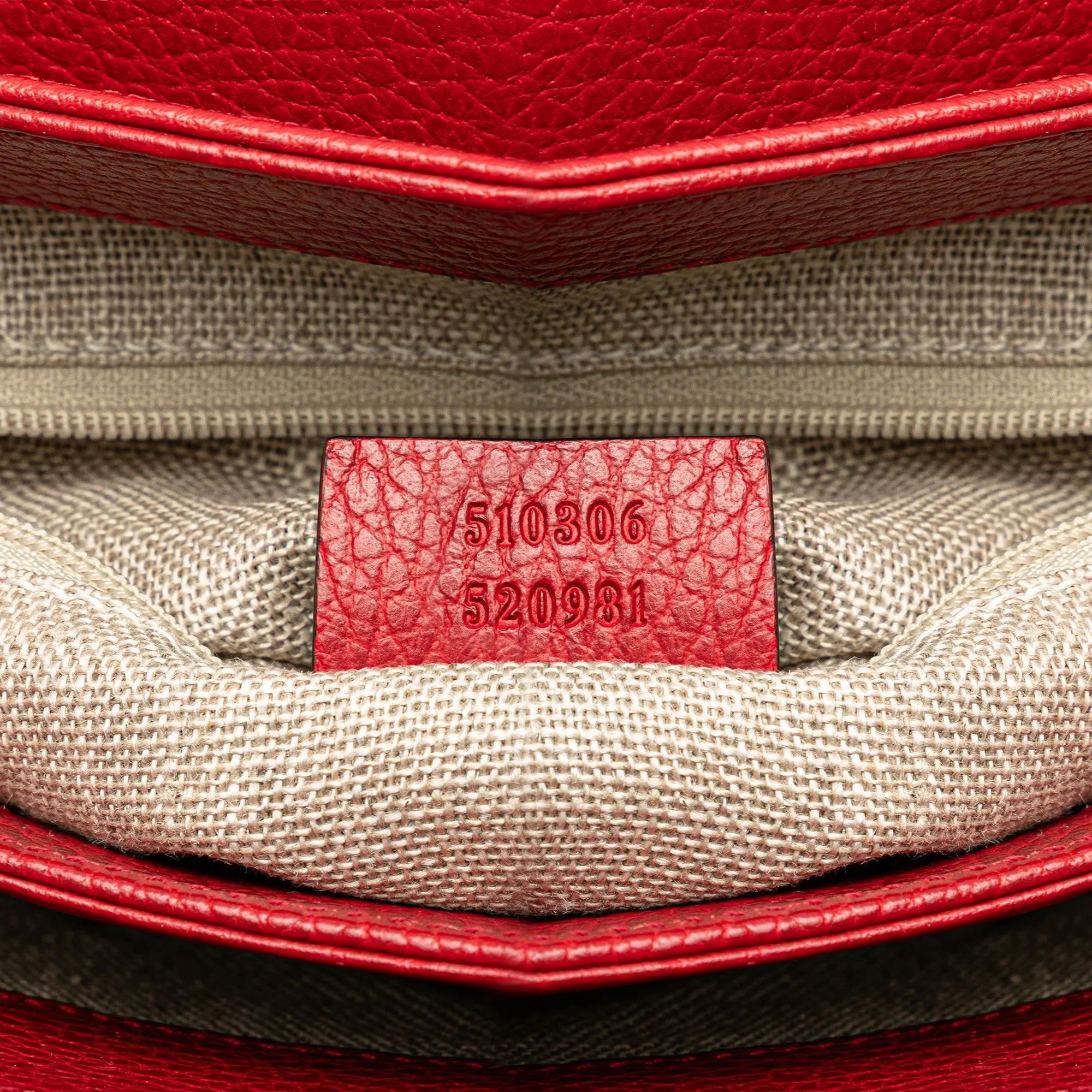 Medium Dollar Calf Interlocking G Satchel