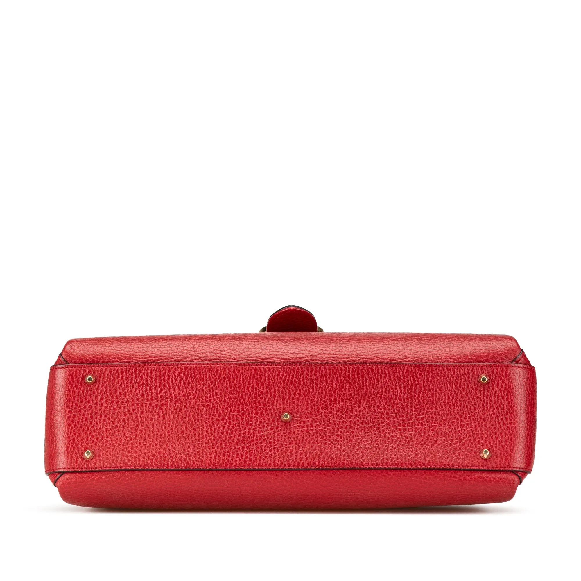 Medium Dollar Calf Interlocking G Satchel