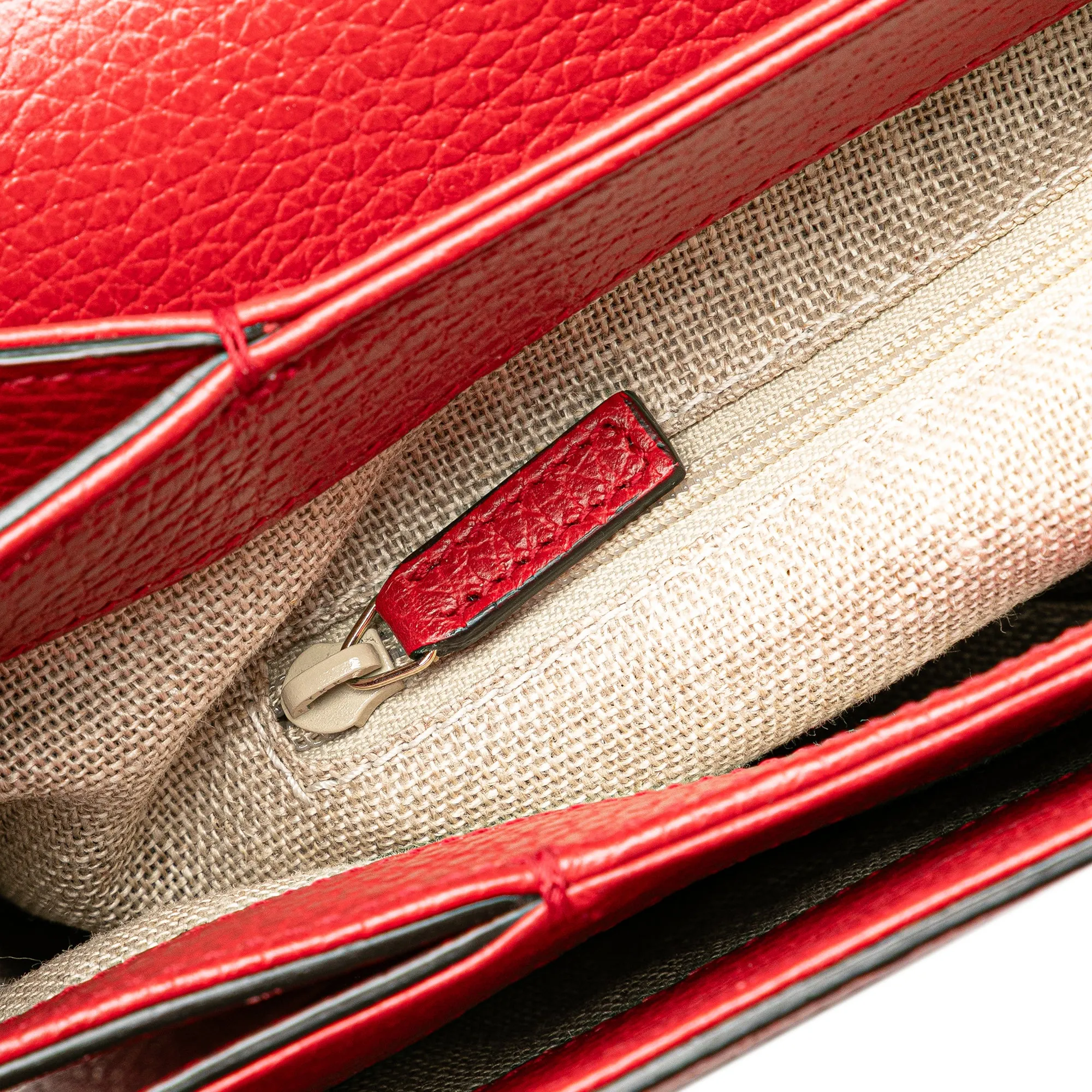 Medium Dollar Calf Interlocking G Satchel