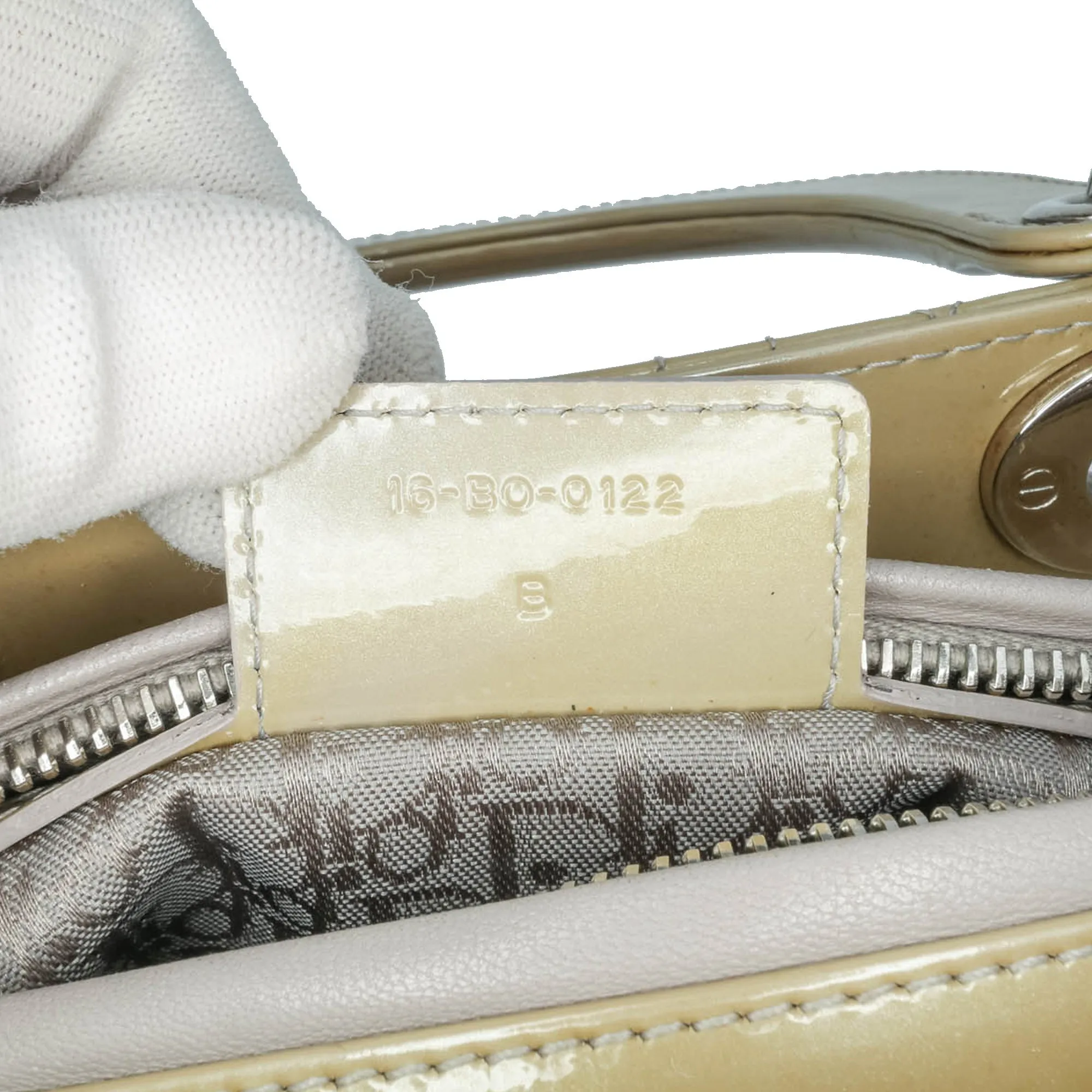 Medium Patent Cannage Lady Dior