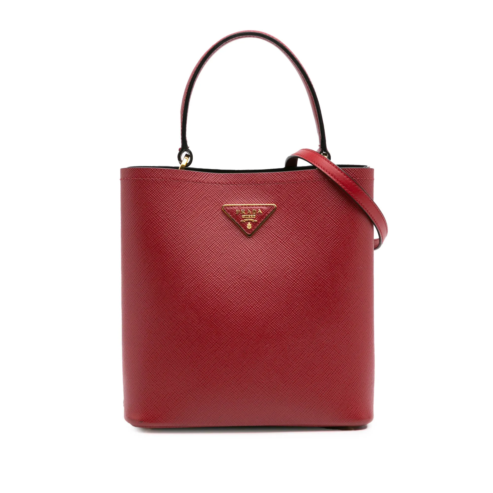 Medium Saffiano Cuir Panier Satchel