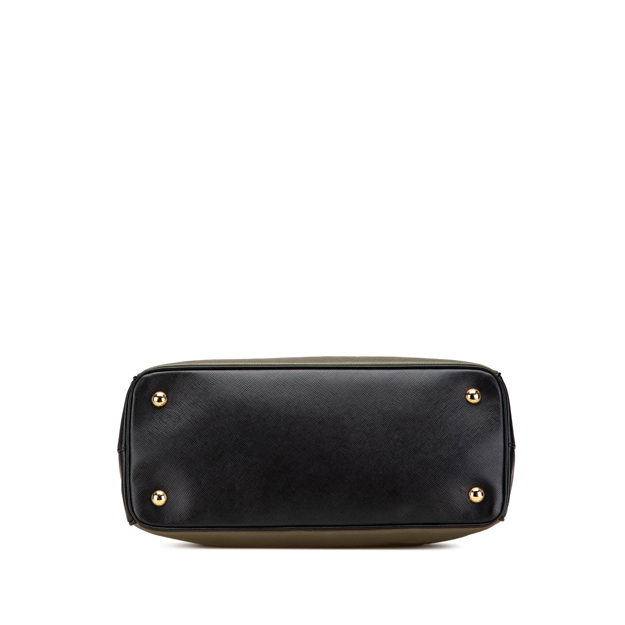 Medium Saffiano Lux Bicolor Galleria Satchel