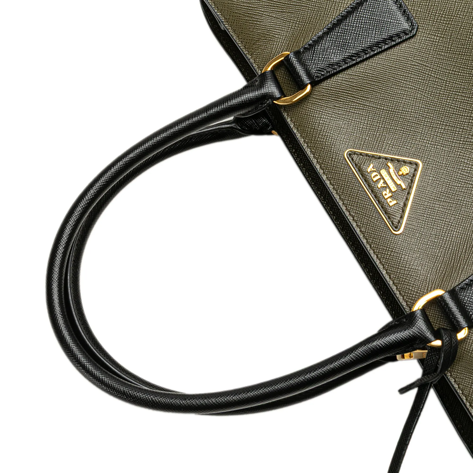 Medium Saffiano Lux Bicolor Galleria Satchel