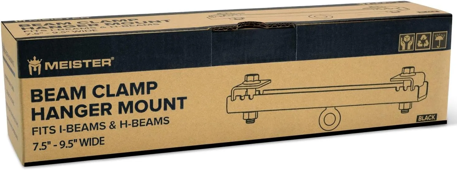 Meister Beam Clamp Hanger Mount for Boxing & MMA Heavy Bags, Suspension Straps & Ceiling Fixtures