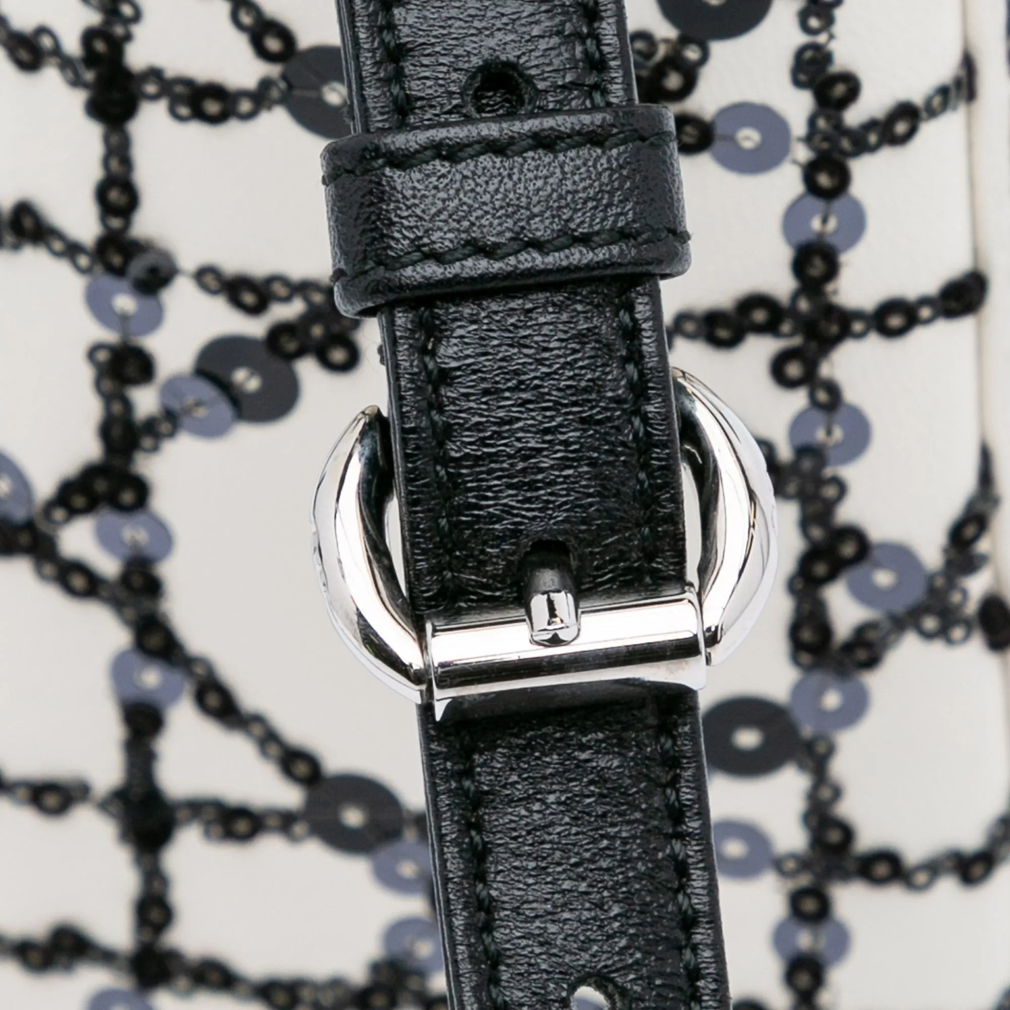 Mini Calfskin Cannage Sequin Lady Dior