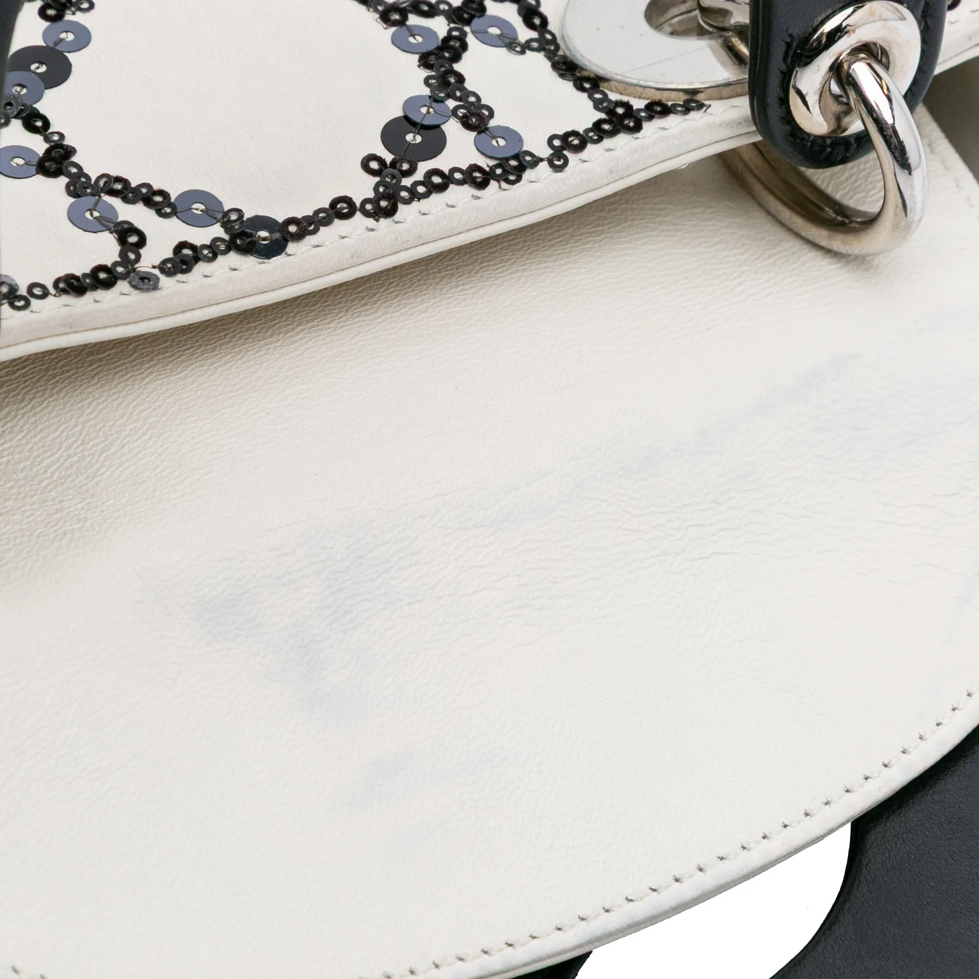 Mini Calfskin Cannage Sequin Lady Dior