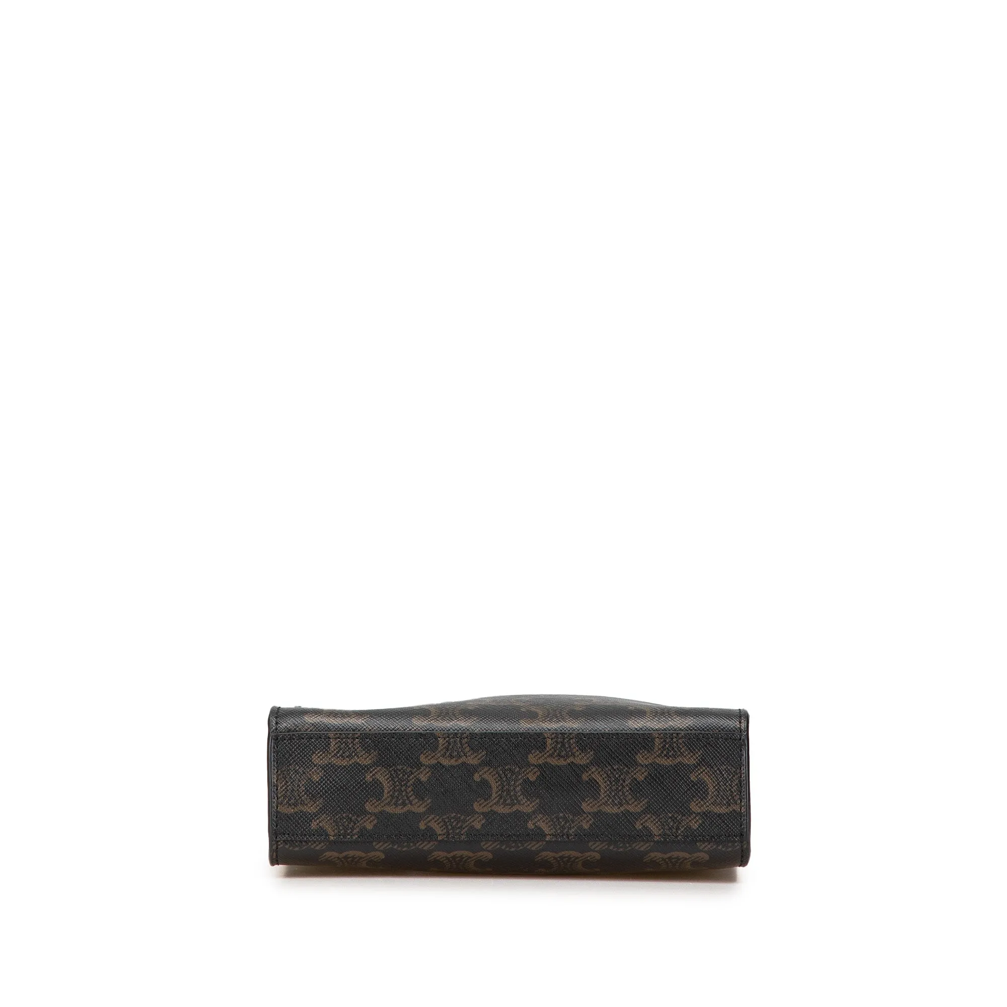 Mini Triomphe Coated Canvas Vertical Cabas Satchel