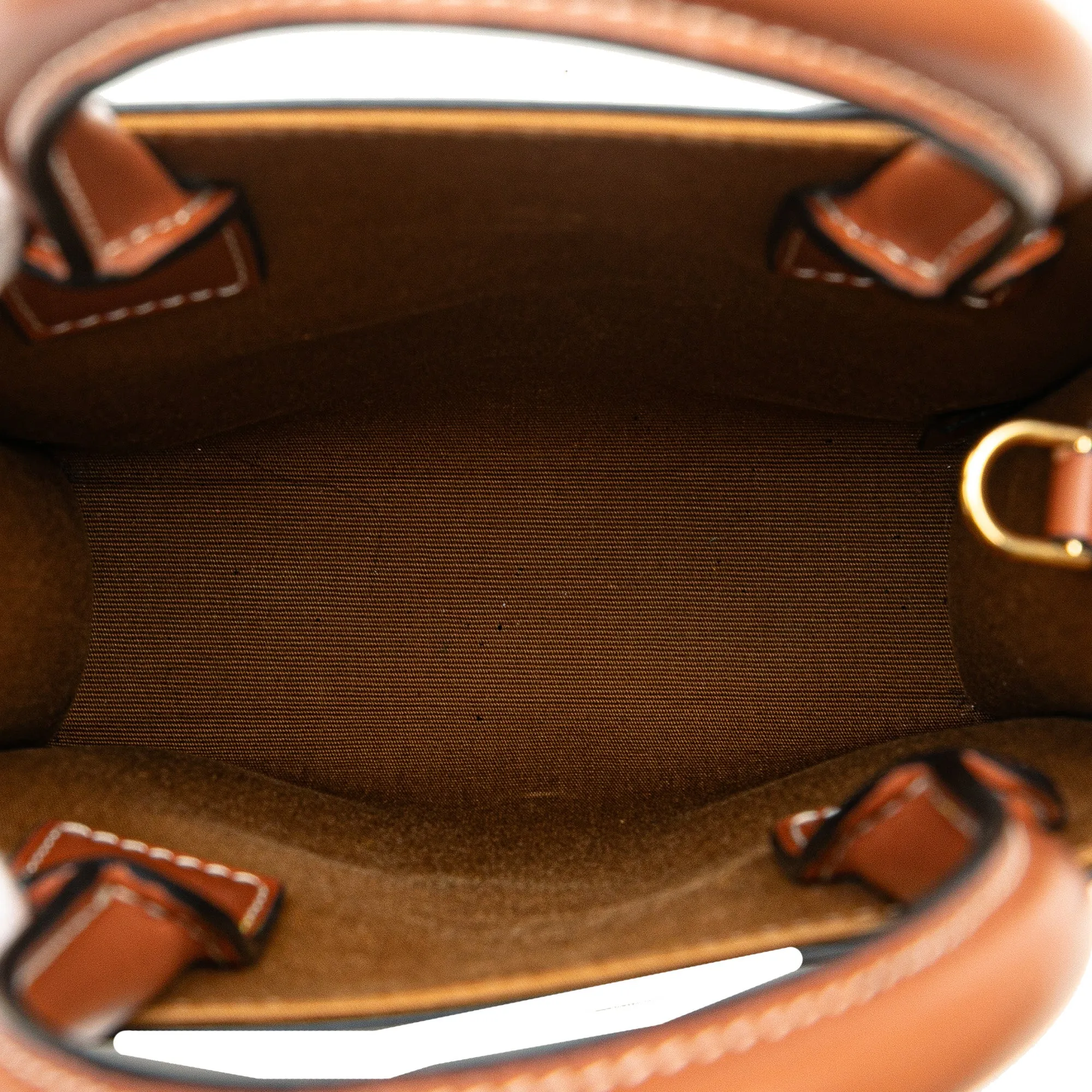 Mini Triomphe Coated Canvas Vertical Cabas Satchel