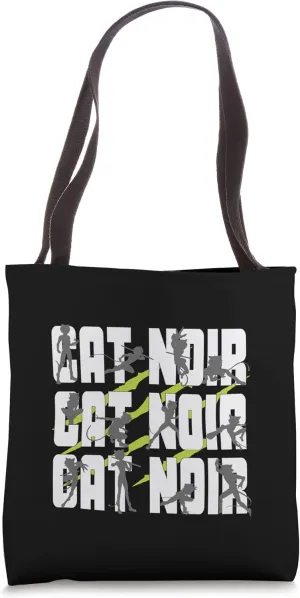 Miraculous Ladybug Cat Noir Poses and Claw Tote Bag