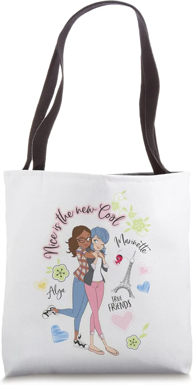 Miraculous Ladybug Charming Paris Alya & Marinette besties Tote Bag