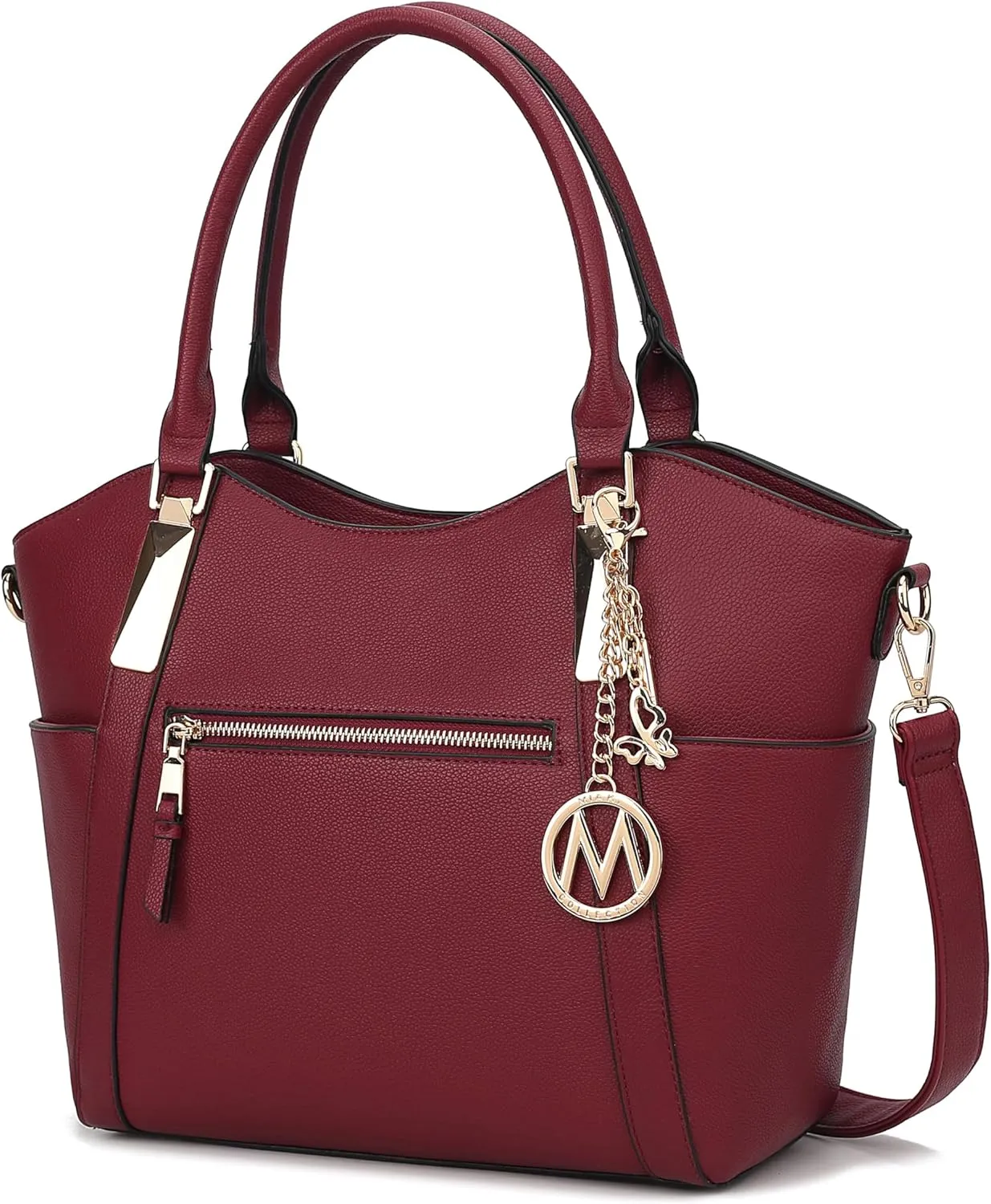 MKF Collection Tote Satchel Handbag for Women: PU Leather Shoulder Bag – Top-Handle Purse, Ladies Pocketbook By Mia K