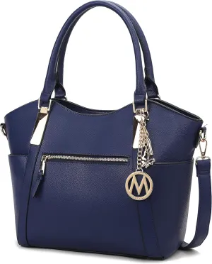 MKF Collection Tote Satchel Handbag for Women: PU Leather Shoulder Bag – Top-Handle Purse, Ladies Pocketbook By Mia K